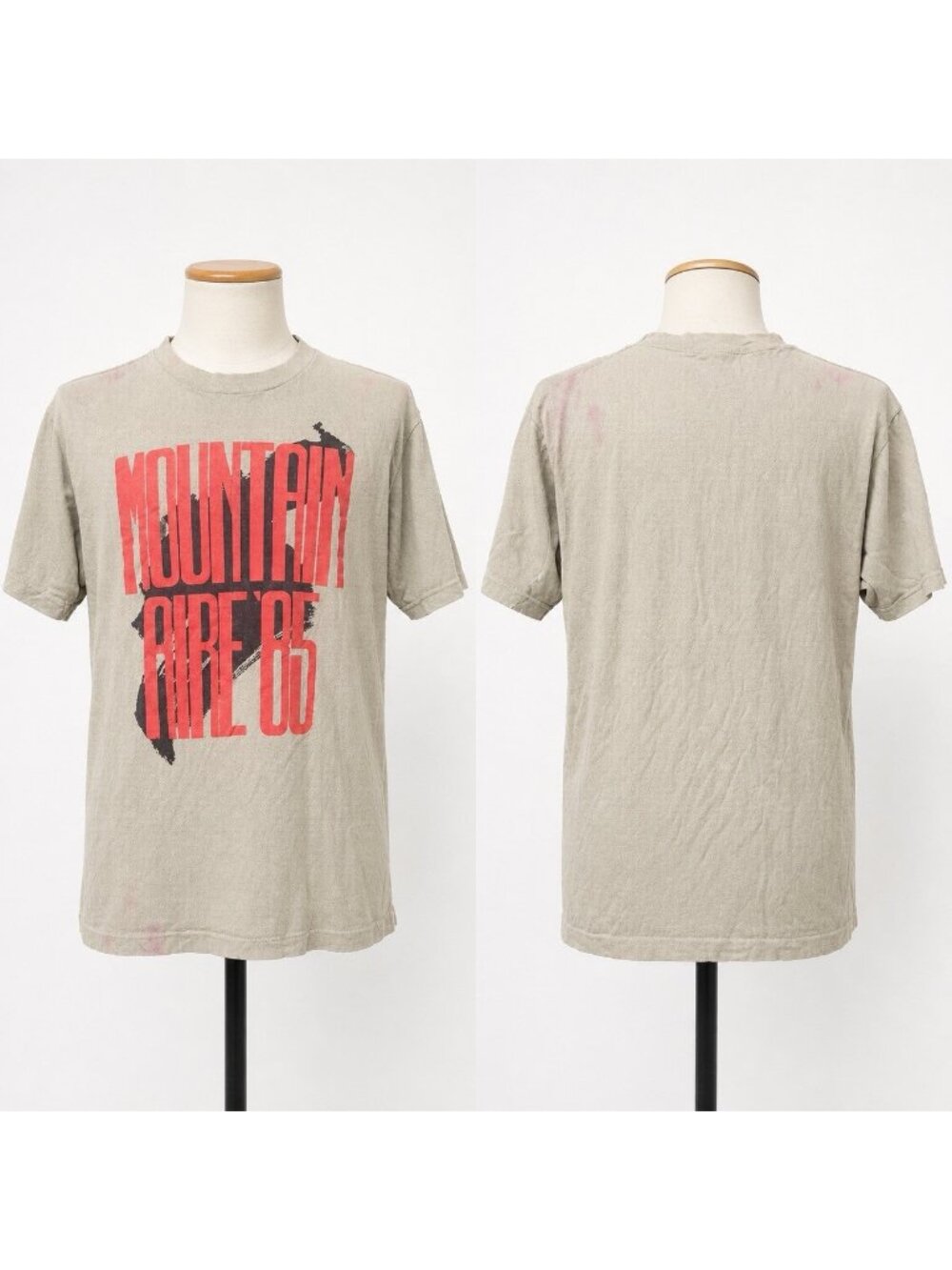 Vintage 1985 Mountain Air Concert T-Shirt Single Stitch? Red White Medium 80s